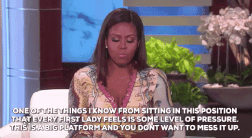 michelle obama every first lady feels some level of pressure GIF by Obama