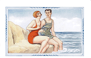 beach 1930s by GIF IT UP