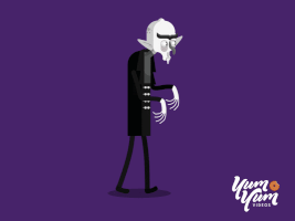 yum-yum-videos animation cartoon halloween horror GIF