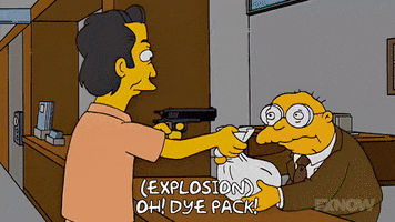 Episode 4 Blue Paint In Face GIF by The Simpsons