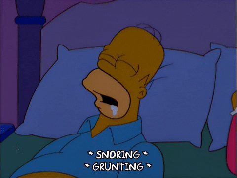 Homer Simpson Sleeping Gif Find Share On Giphy