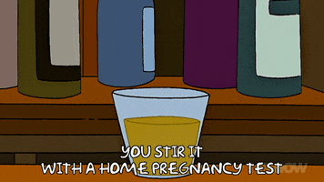 Episode 9 Stirring A Cup With A Pregnancy Test Stick GIF by The Simpsons