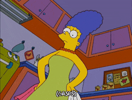 Scared Season 17 GIF by The Simpsons
