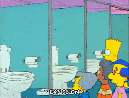 Season 1 Toilet GIF by The Simpsons