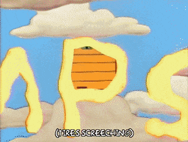 homer simpson car GIF
