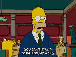 homer simpson hands on hips GIF