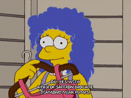 changing marge simpson GIF