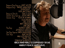 Episode 2 Rock And Roll Singers Recording Over The End Credits GIF by The Simpsons