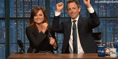 amy poehler yes GIF by Late Night with Seth Meyers