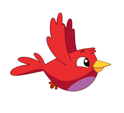 Flying Red Bird GIF by PlayKids - Find & Share on GIPHY