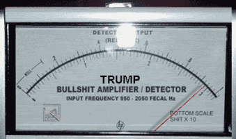Trump Bullshit Meter GIF