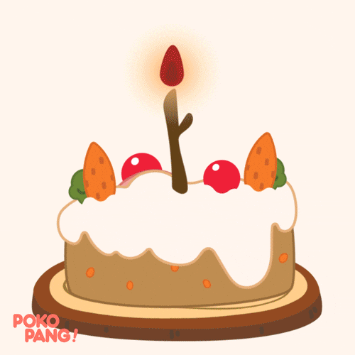 animated bday cake