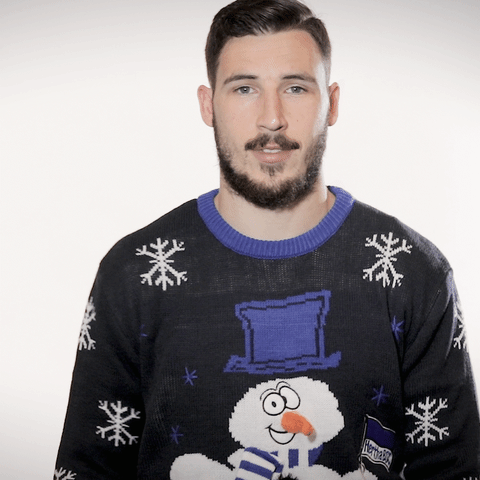 christmas yes GIF by Hertha BSC