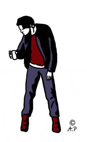 Drunk Bobby GIF by Aurelie Pollet