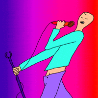 karaoke singing GIF by Koji Yamamoto
