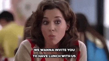 mean girls we wanna invite you to have lunch with us GIF