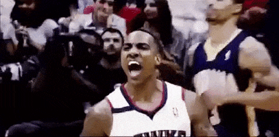 excited jeff teague GIF by NBA