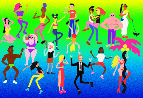 animated people dancing gif