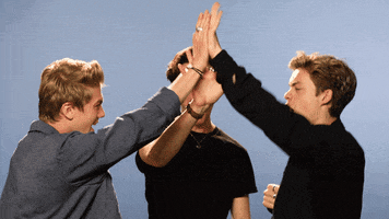 win high five GIF by New Hope Club
