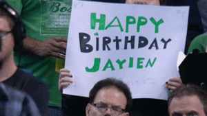 happy birthday fan GIF by NBA