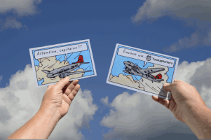 patatra sky cloud comics airplane GIF