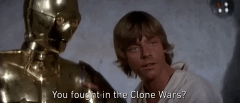Luke Skywalker You Fought In The Clone Wars GIF by Star Wars - Find & Share  on GIPHY