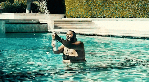 Dj Khaled Champagne In The Pool GIF by Luc Belaire