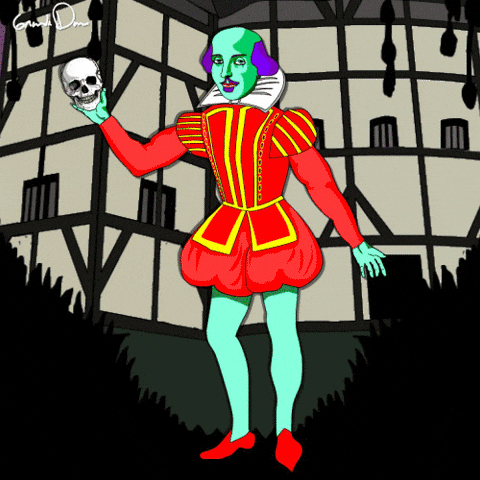 Shakespeare Psychedelic Art GIF by Grande Dame - Find & Share on GIPHY