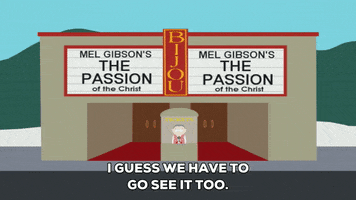 mel gibson theater GIF by South Park 
