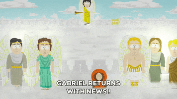 kenny mccormick angels GIF by South Park 