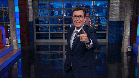 Stephen Colbert Point GIF by The Late Show With Stephen Colbert - Find & Share on GIPHY