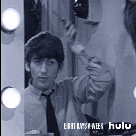 getting ready the beatles GIF by HULU