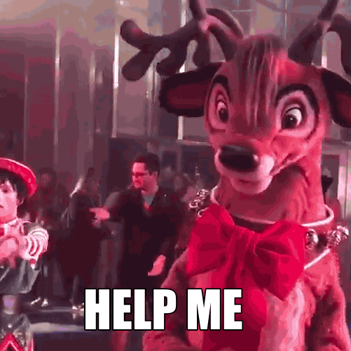 indyindc dancing christmas help reindeer GIF