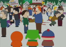 angry children sitting in pews GIF by South Park 