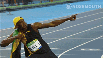 nosemouth running fast olympics rio GIF