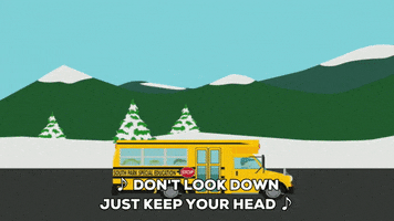bus mountains GIF by South Park 