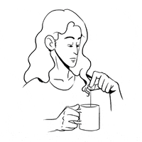 tea mug GIF by Remus & Kiki Animation