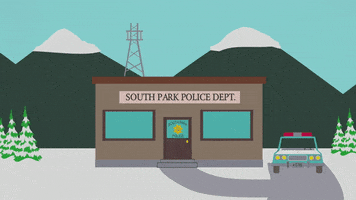 police department snow GIF by South Park 