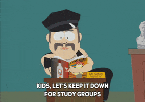 study group reading GIF by South Park 