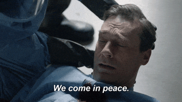 Jon Hamm We Come In Peace GIF by The Last Man On Earth
