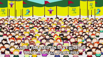 crowd of people gathering GIF by South Park 