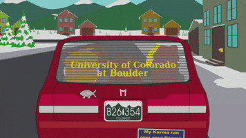 car driving off GIF by South Park 