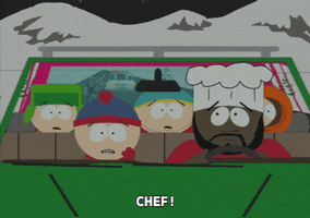 chef driving GIF by South Park 
