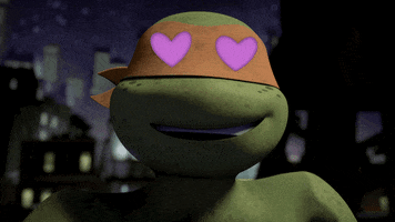 In Love Heart GIF by Teenage Mutant Ninja Turtles