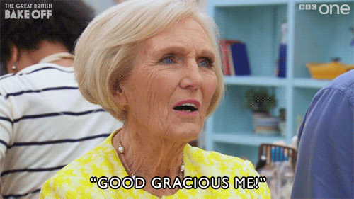 Gif image of Mary Berry saying, 