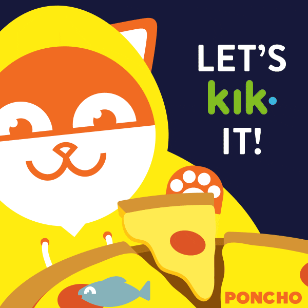 pizza kik GIF by Poncho