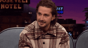 shia labeouf agree GIF by The Late Late Show with James Corden