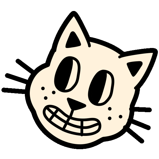 Awkward Cat Sticker by Happy Socks
