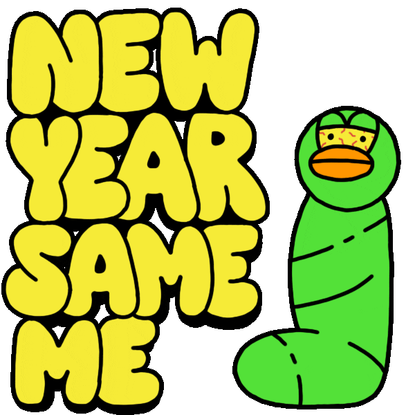 Drunk New Years Eve Sticker by Kyle Platts