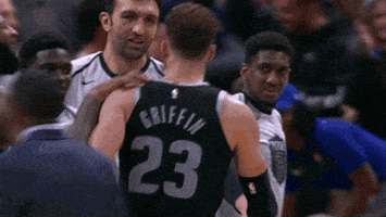 best friend hug GIF by NBA